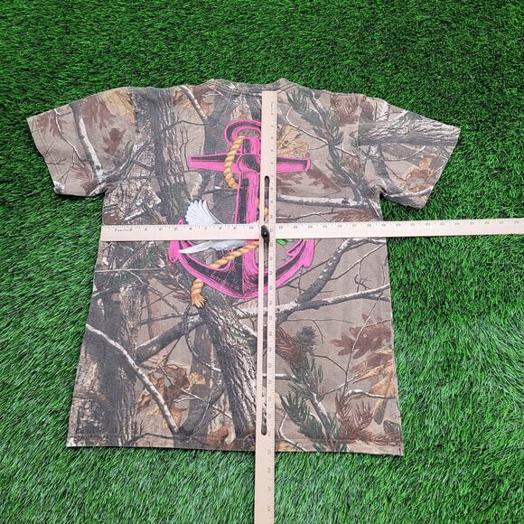 Real-Tree Christian Hebrew 6:19 Shirt Womens Medium 19x25 Brown - Picture 3 of 14